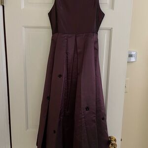 Elegant Plum Girls Dress